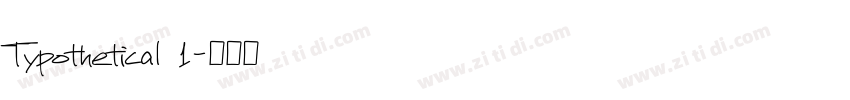 Typothetical 1字体转换